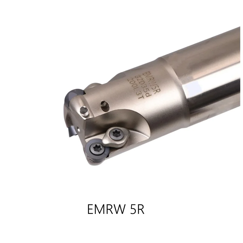 EMRW 5R Long Milling Cutter Insert RPMT10T3 Holder Roughing Pocket Sloot Plung Shoulder Copy milling