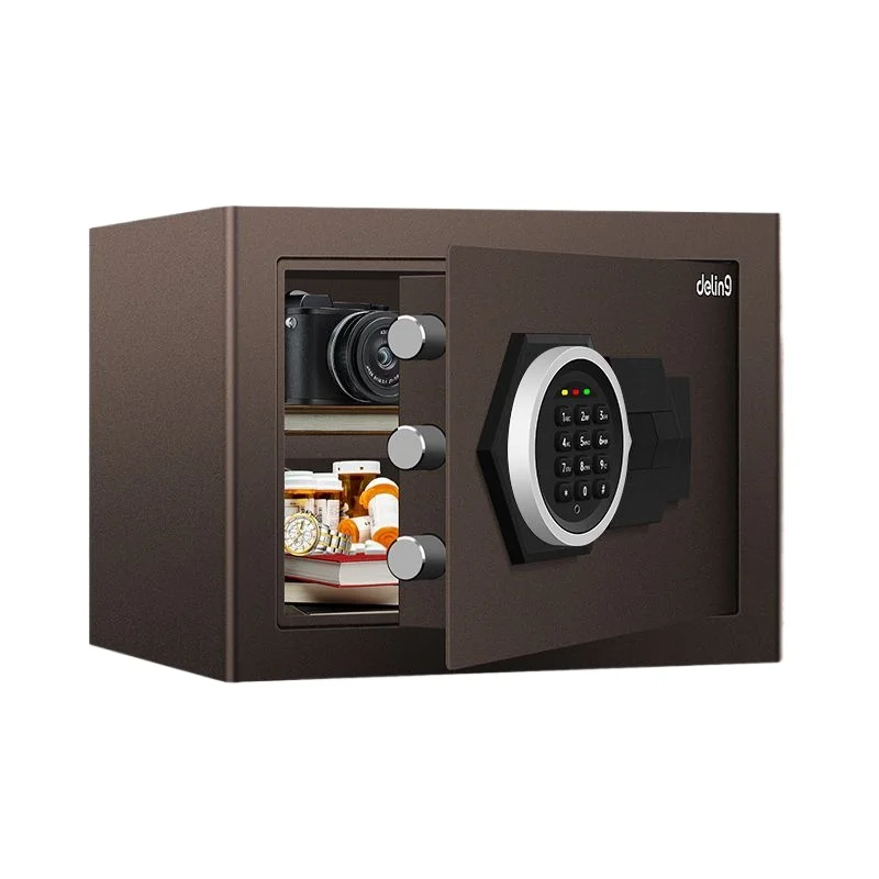 

Бытовой небольшой сейф с электронным паролем прикроватной тумбочке из стали в стену, сейф для гардероба