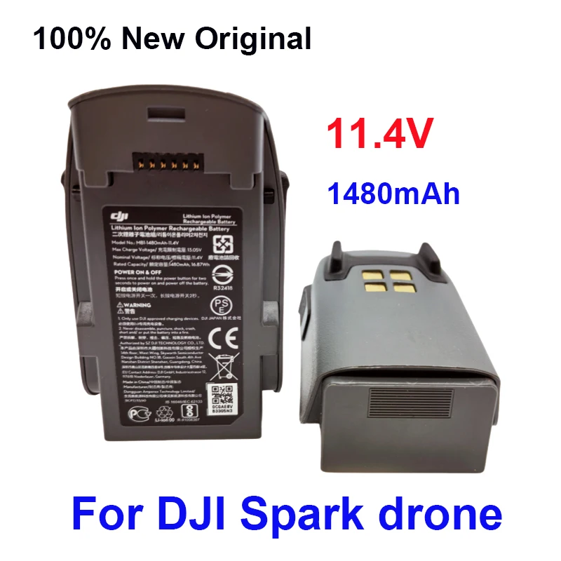 Intelligent Flight Drone Original Battery For DJI Spark Propeller Blade Drone 11.4V1480mAh Battery Rechargeable Accessories Part
