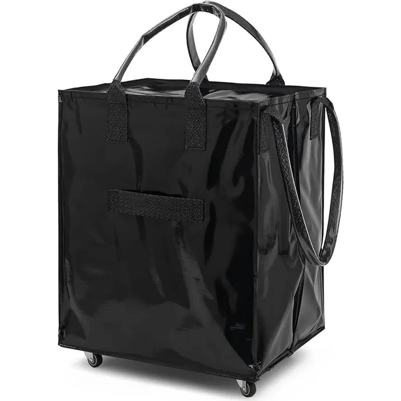 

Large Capacity Portable Household Storage Cart Supermarket Shopping Bag Waterproof Storage Bag Wear Resistant and Convenient