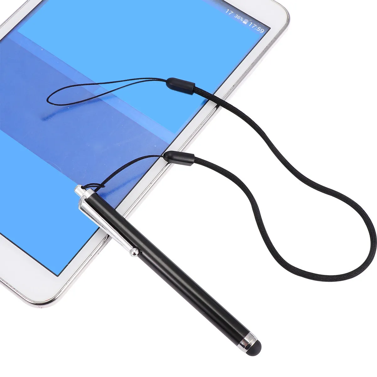 5Pcs Slim Ergonomic Capacitive Stylus Pen with Soft Silicone Touch Tip Compatible All Touch Devices Writing Drawing Clean Screen