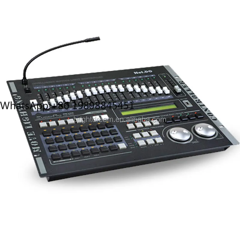 وحدة تحكم بإضاءة الرأس المتحركة Dj Mixer Max512 وحدة تحكم إضاءة دي إم إكس ديسكو #1