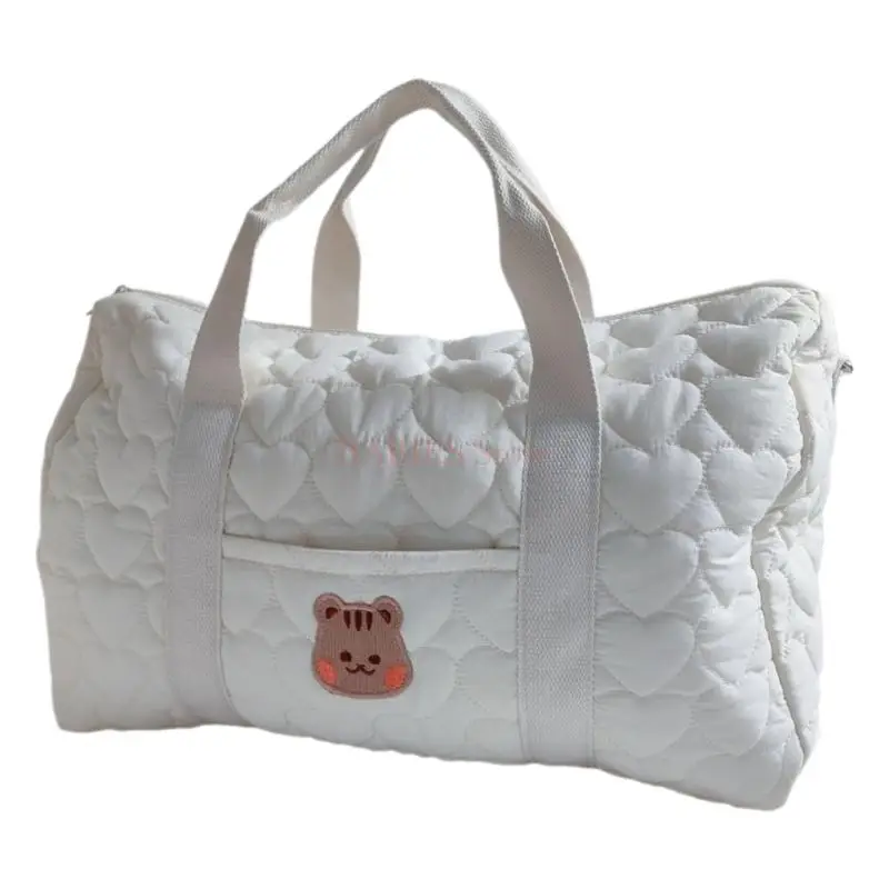 Mom Bag with Spacious Compartments Multifunctional Baby Diaper Handbag Lovely Pattern Baby Bag for Baby Care Items