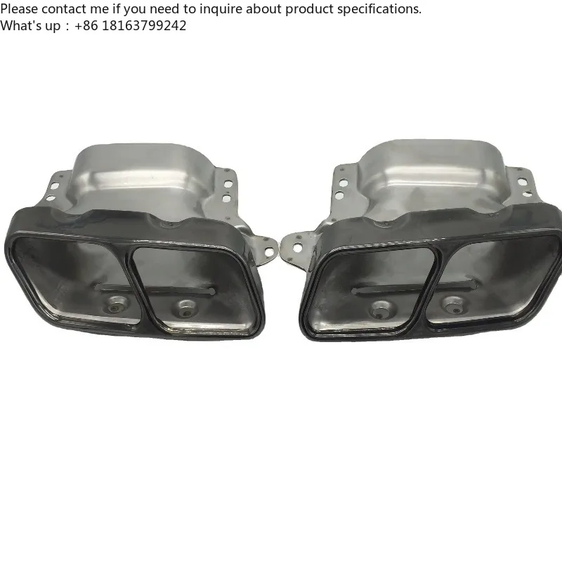 

Fit for Mercedes-Benz Exclusive Polished Stainless Steel Exhaust Pipe Tailpipe and Muffler Tail with Decoration Kit