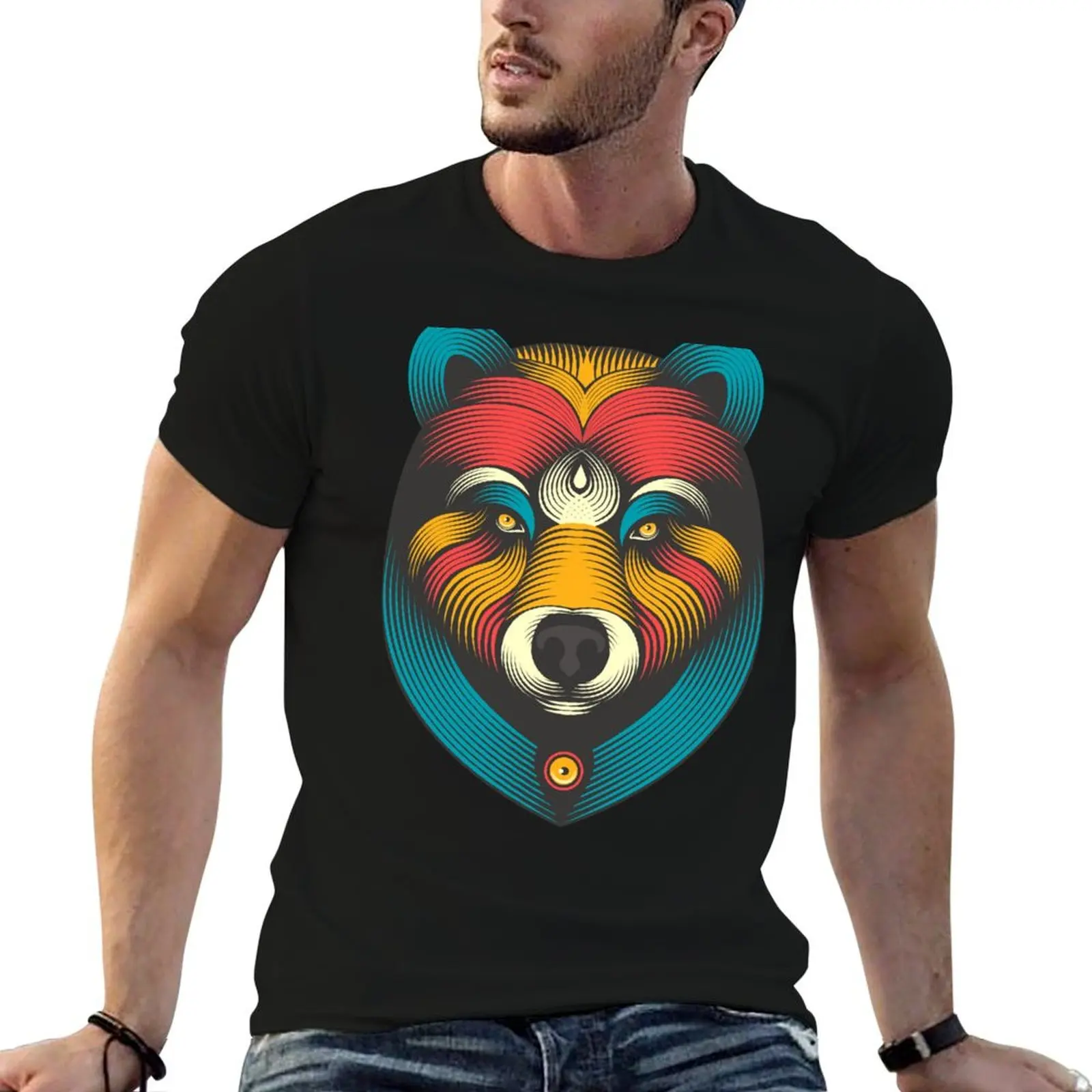 BearSoul for lightcolours backgrounds clothes and caps T-Shirt Thanksgiving Casual Tee