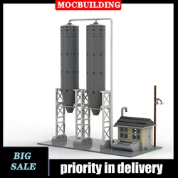 Urban Farm Grain Silo Building Grain Model Building Block Assembly MOC House Collection Series Educational Toy Gifts