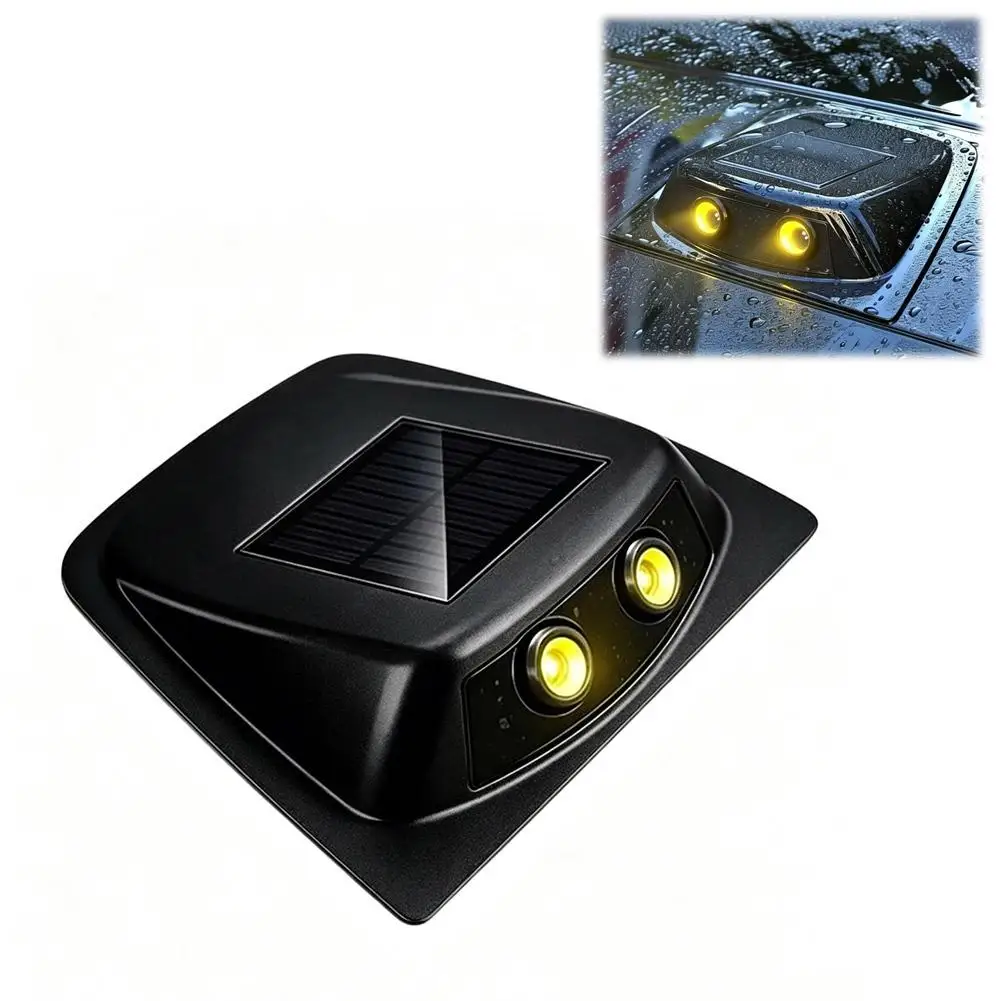 Solar Powered Car Roof Demon Eye Light DIY Wireless Car Interior Decorative Lights Waterproof Atmosphere Lamp
