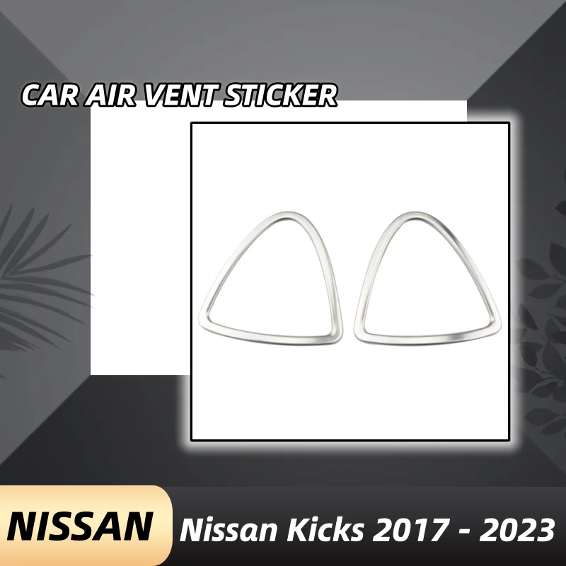 

Car Front Upper AC Outlet Cover For Nissan Kicks 2017-2023 LHD Air Condition Vent Trim Sticker Accessories Car Styling