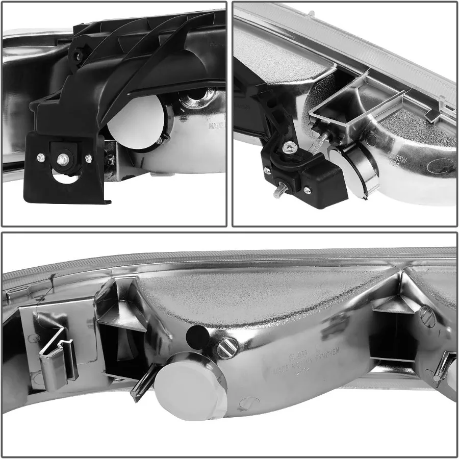 المصابيح الأمامية الكهرمانية السوداء لـ 9902 Silverado 0006 Suburban Tahoe مع أضواء المصد السفلي تناسب شواية OE الرؤية المحسنة والمو