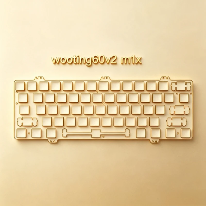 Wooting60v2 M1x Keyboard Positioning Plate Customized Carbon Fiber CNC High Precision for Gamer Mechanical Keyboard Accessories