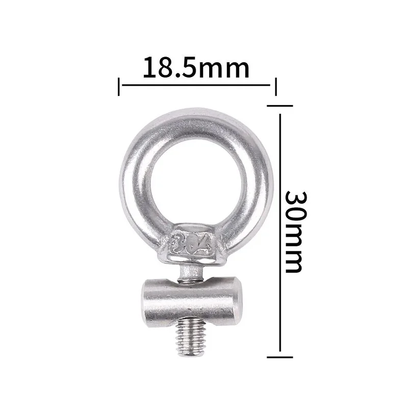 M4 Lifting Eye Nut Fastener Tent Stopper Track Mount Tie Down Eyelet Rail Track Screws For RV Caravan Boat Camper Awning