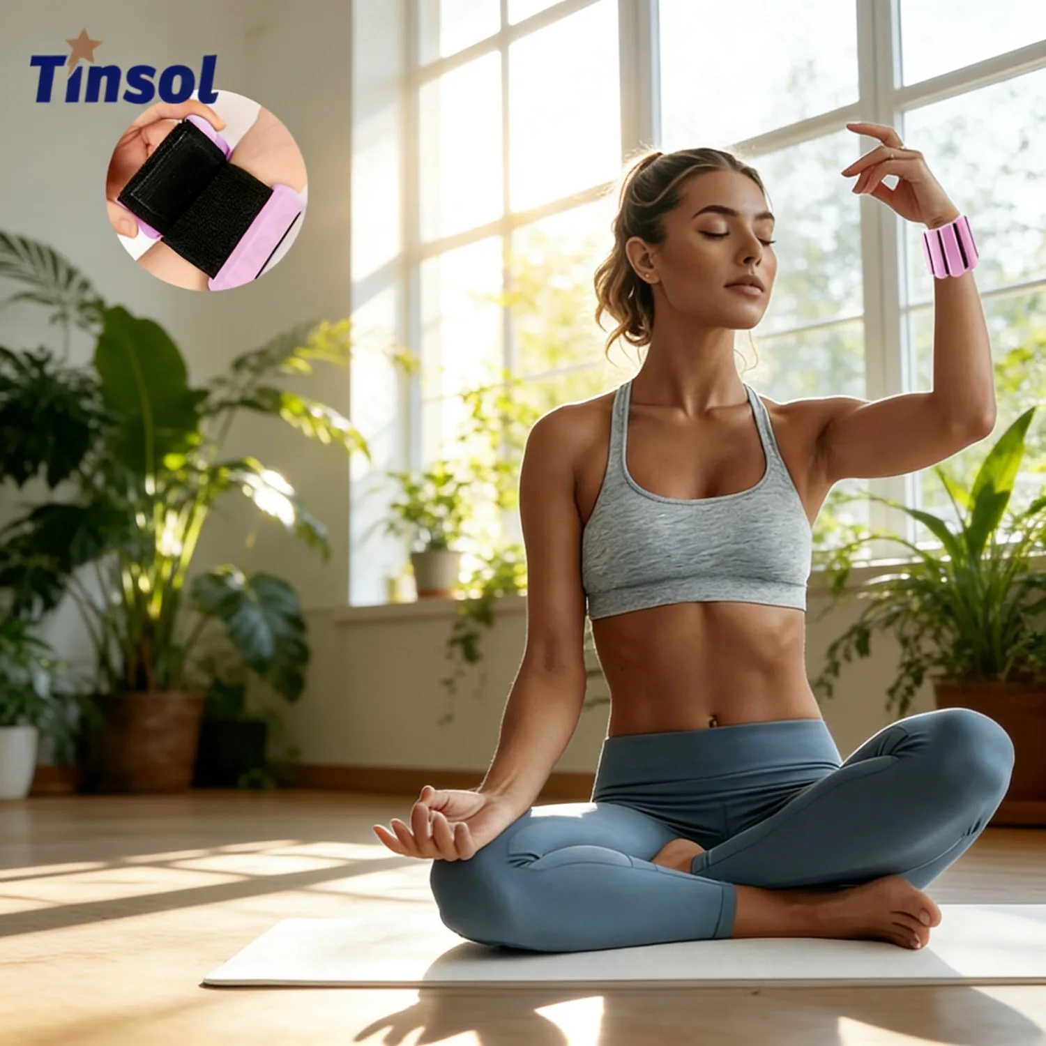 

TINSOL 1-фунтовые регулируемые силиконовые утяжелители для запястий и лодыжек из цинкового сплава для пилатеса, фитнеса, йоги, кардио и силовых тренировок