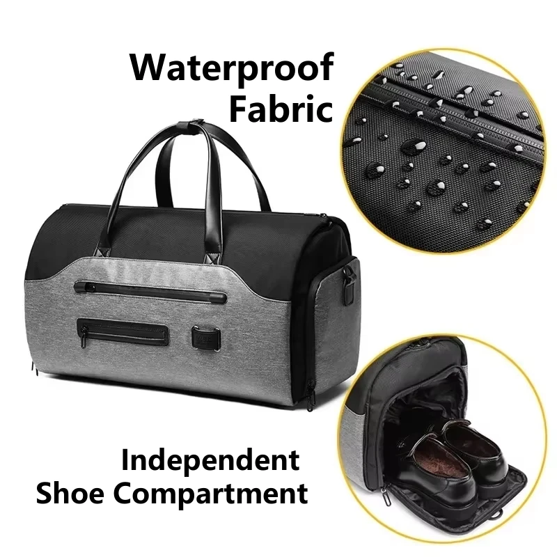 Multi-purpose Garment Bag Waterproof Travel Suit Bag with Shoe Pocket Waterproof Luggage Handbag Large Capacity Travel Organizer