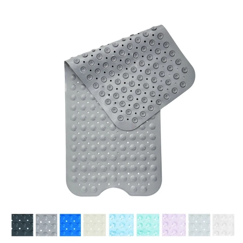 

Bath Tub Mat Extra Long 40x100cm PVC Anti-skid Bath Mat Soft Bathroom Massage Mat Suction Cup Non-slip Bathtub Carpet