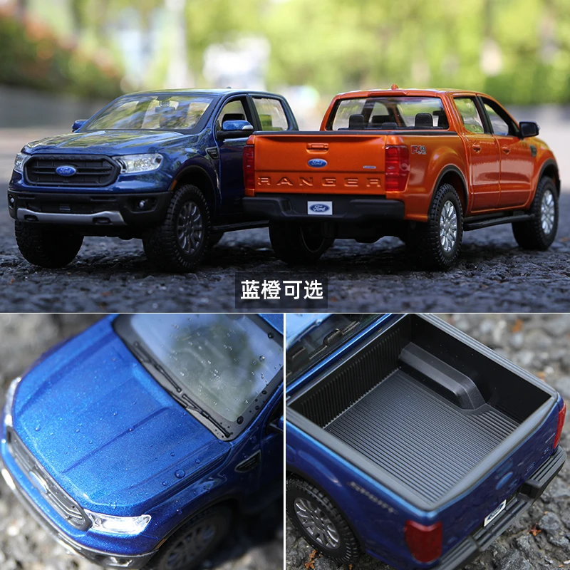 Maisto-フォードレンジャー1:24,合金トラック,車モデル2019,金属製の車,シミュレーション,子供向けギフト