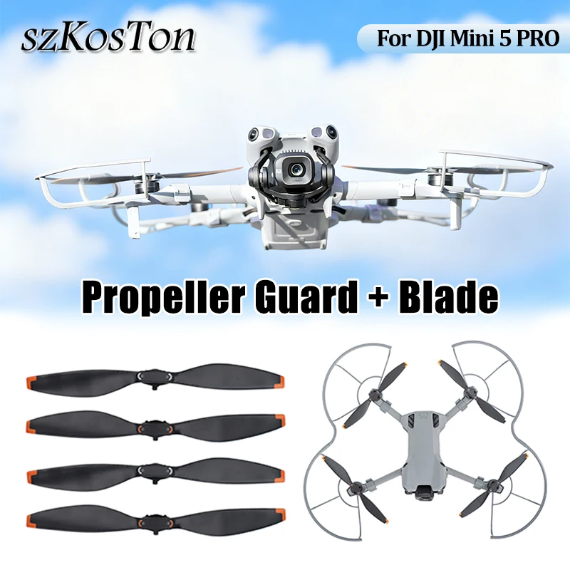Für DJI Mini 5 PRO Anti-Kollision Schutz Ringe Propeller Schutz + Leichte Flügel Klinge Drone Wachen Zubehör