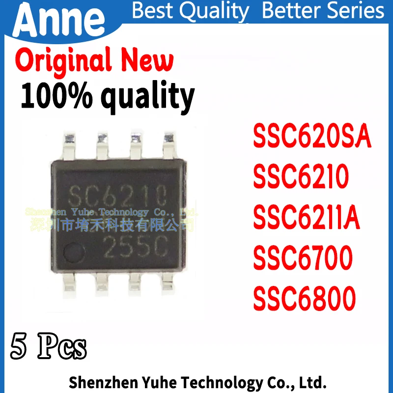 (5piece)100% New SSC620SA SSC6210 SC6210 SSC6211A SC6211 SSC6700 SC6700 SSC6800 -TL sop-8
