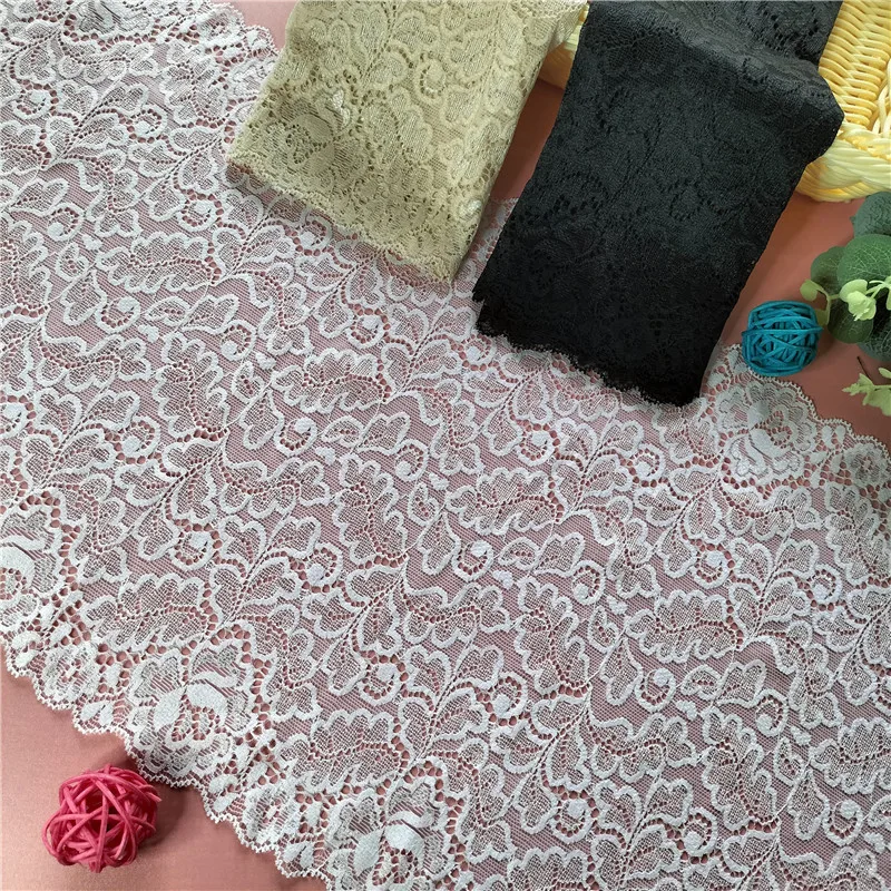 2023 Soft Elastic Large Edge 25.5CM Underwear Bra Accessories Wedding Decoration Lace E3117-1