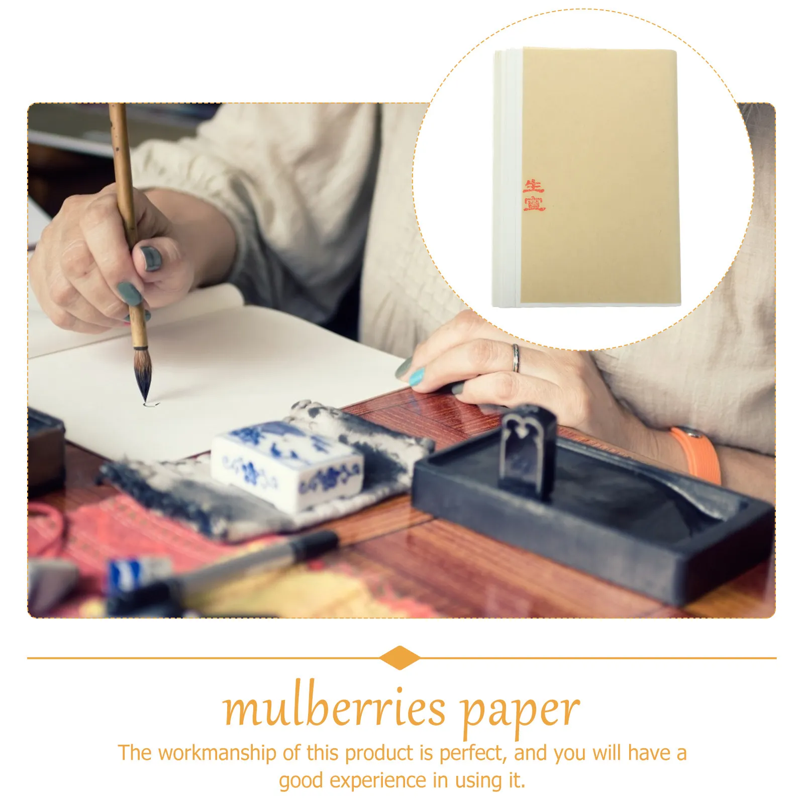 

100 листов традиционной бумаги Сюань для рисования, надежная бумага для рисования, бумага для рукоделия, каллиграфии и письма, рисовые листы