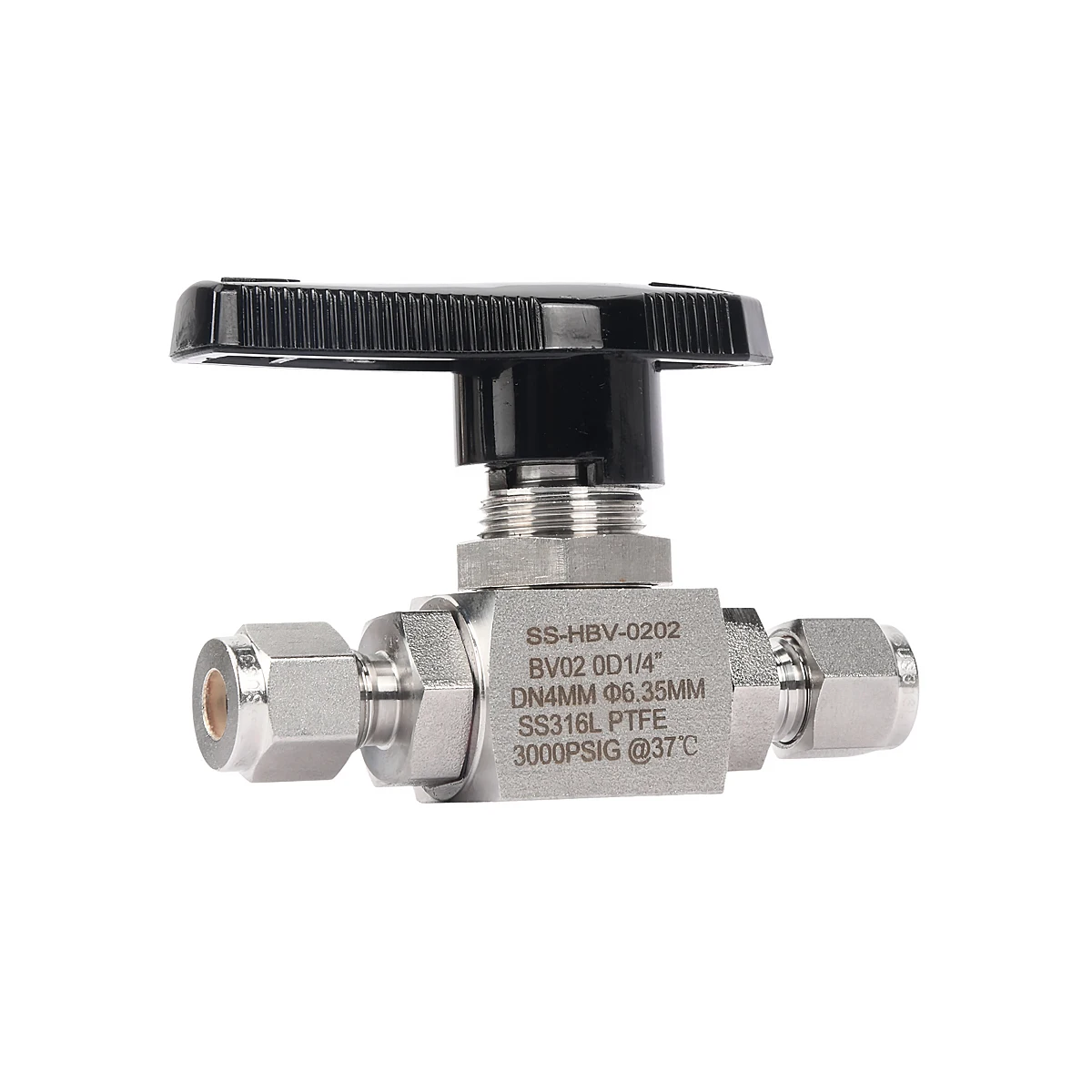 ABOTECH Профессиональный индивидуальный шаровой кран высокого давления 1/4 дюйма 3/8 дюйма из нержавеющей стали, сплав латуни для общего назначения