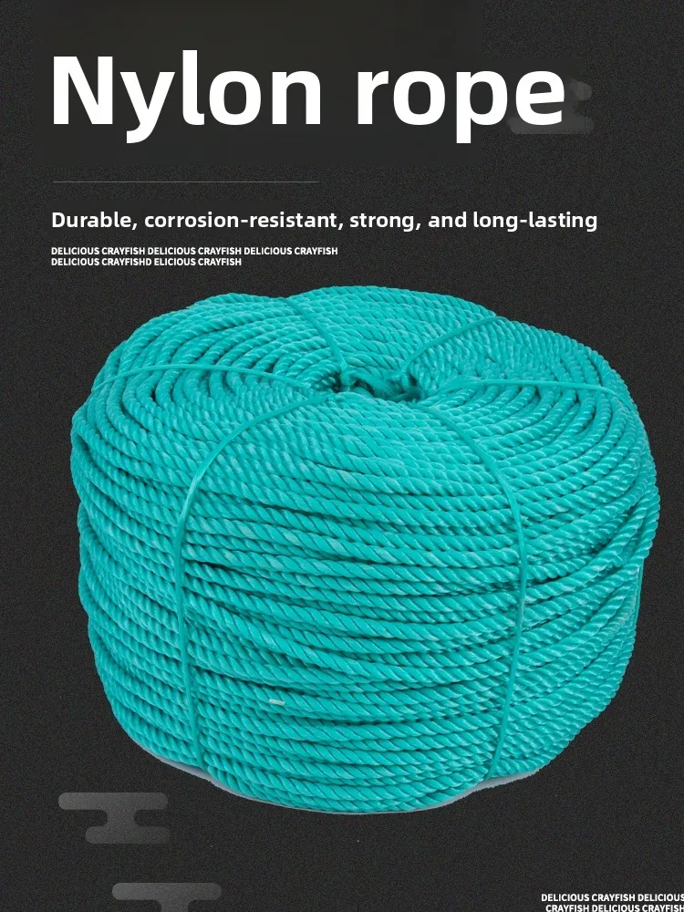 High Strength Wear Resistant Nylon Rope Polyethylene Plastic Rope Greenhouse Rope Washing Line Rope Truck Rope