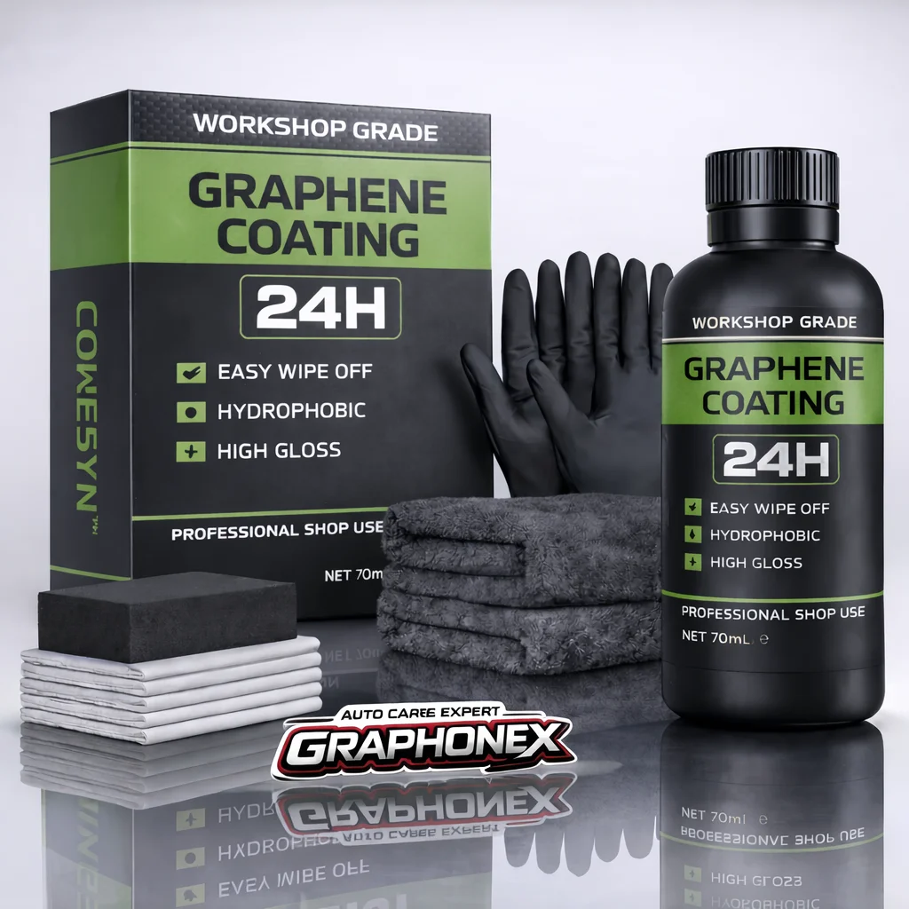 Graphene Ceramic Coating 24H Kit –with Self Healing and UV Track Technology Car Detailing Professionals 10+ Years of Protection