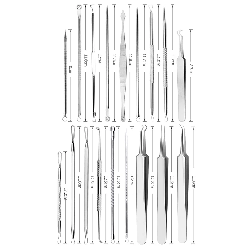 7pc Nose Blackhead Needle Acne Remover Stainless Steel Acne Needle Set Facial Skin Pore Cleaner Face Skincare Cleaning Tool