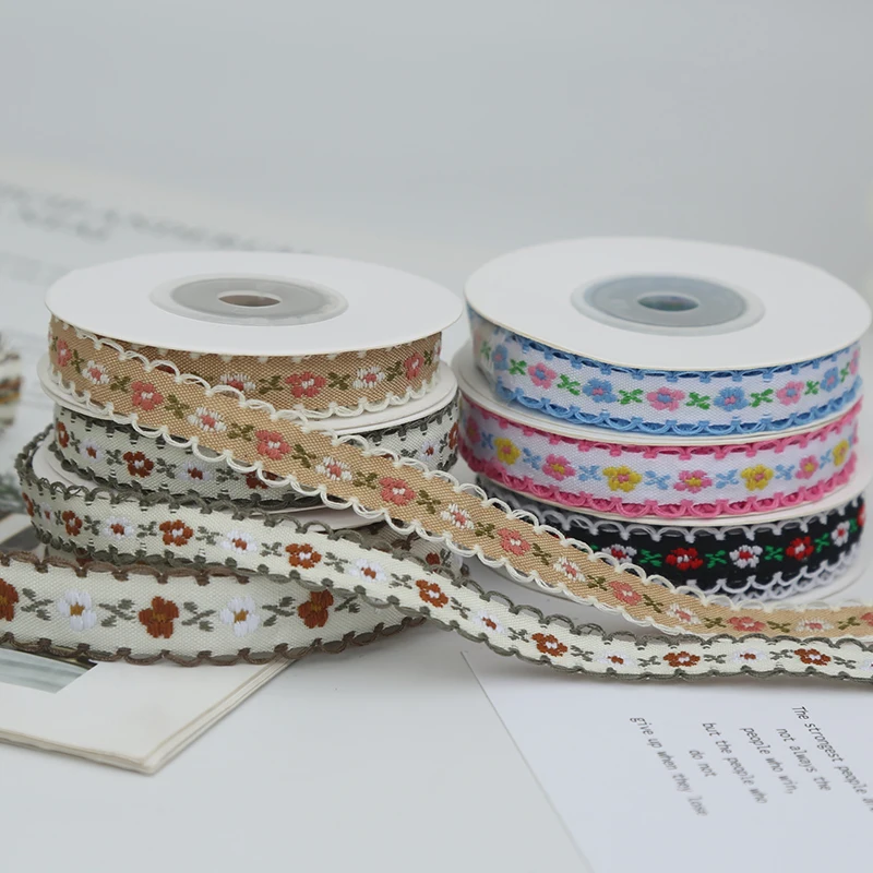 1cm 1.5cm 1.6cm American style idyllic ribbon handmade bow hair ribbon ribbon packaging gift decoration lace