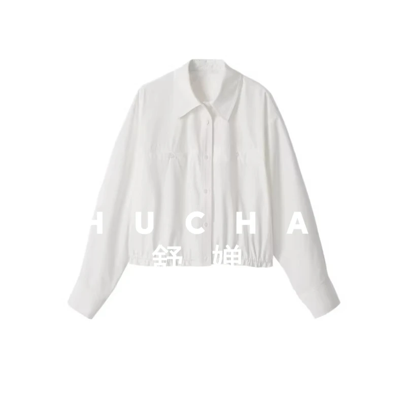 

[Twisted Twisted Shirt] Intelligent Style, Lyocell Cotton Top, Adjustable Twisted Shirt Women's 26 Spring