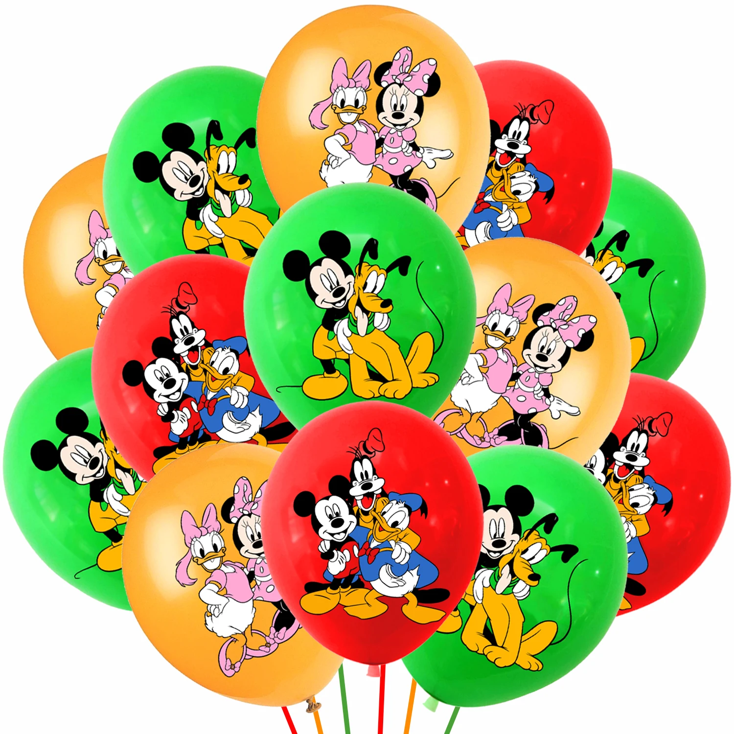 Decoraciones de fiesta de cumpleaños de Mickey Mouse, vajilla desechable, plato de papel, mantel, globos para niños, suministros para fiestas de