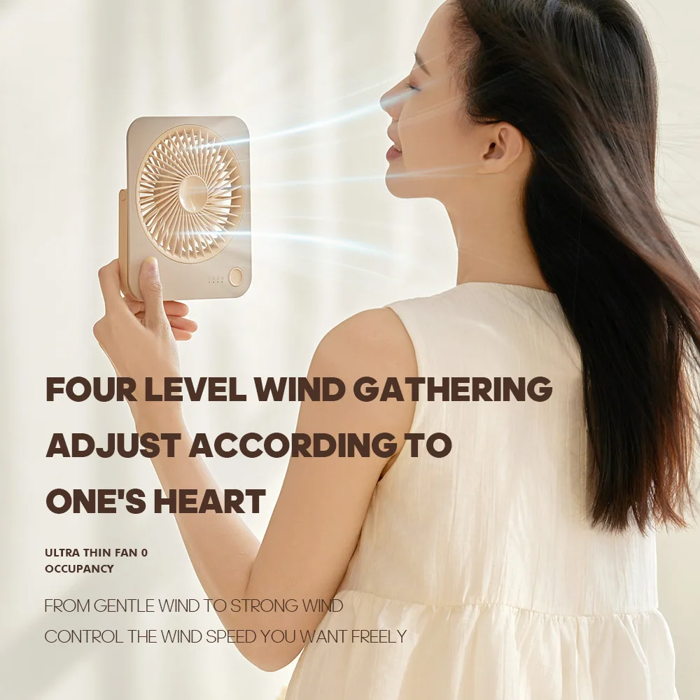 مراوح شحن USB بقدرة 1200 مللي أمبير في الساعة ومبرد هواء محمول لسطح المكتب ومروحة صغيرة قابلة لإعادة الشحن وخفيفة الوزن