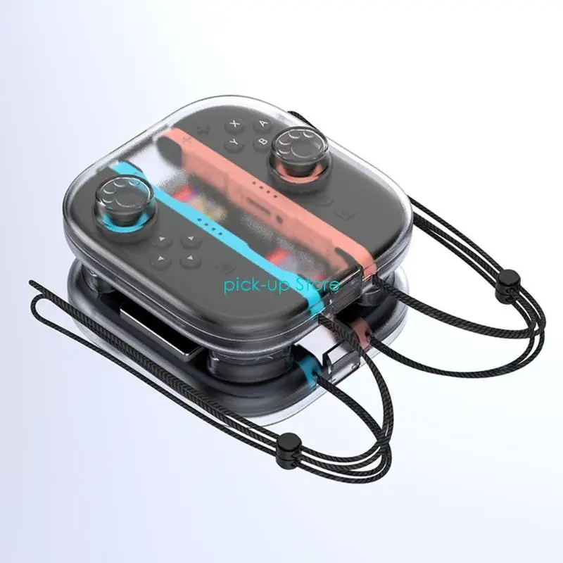 

Q5WA Scratchproof Carrying Case with Game Card Slot Storage Case for NS2 Controller Transparent Protective Box