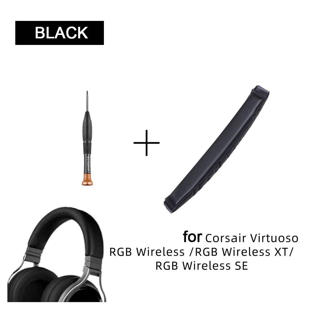 코르세어 버츄오소 RGB 무선 / RGB 무선 XT / RGB 무선 SE 헤드밴드 이어패드 교체용 이어패드 및 헤드밴드 쿠션