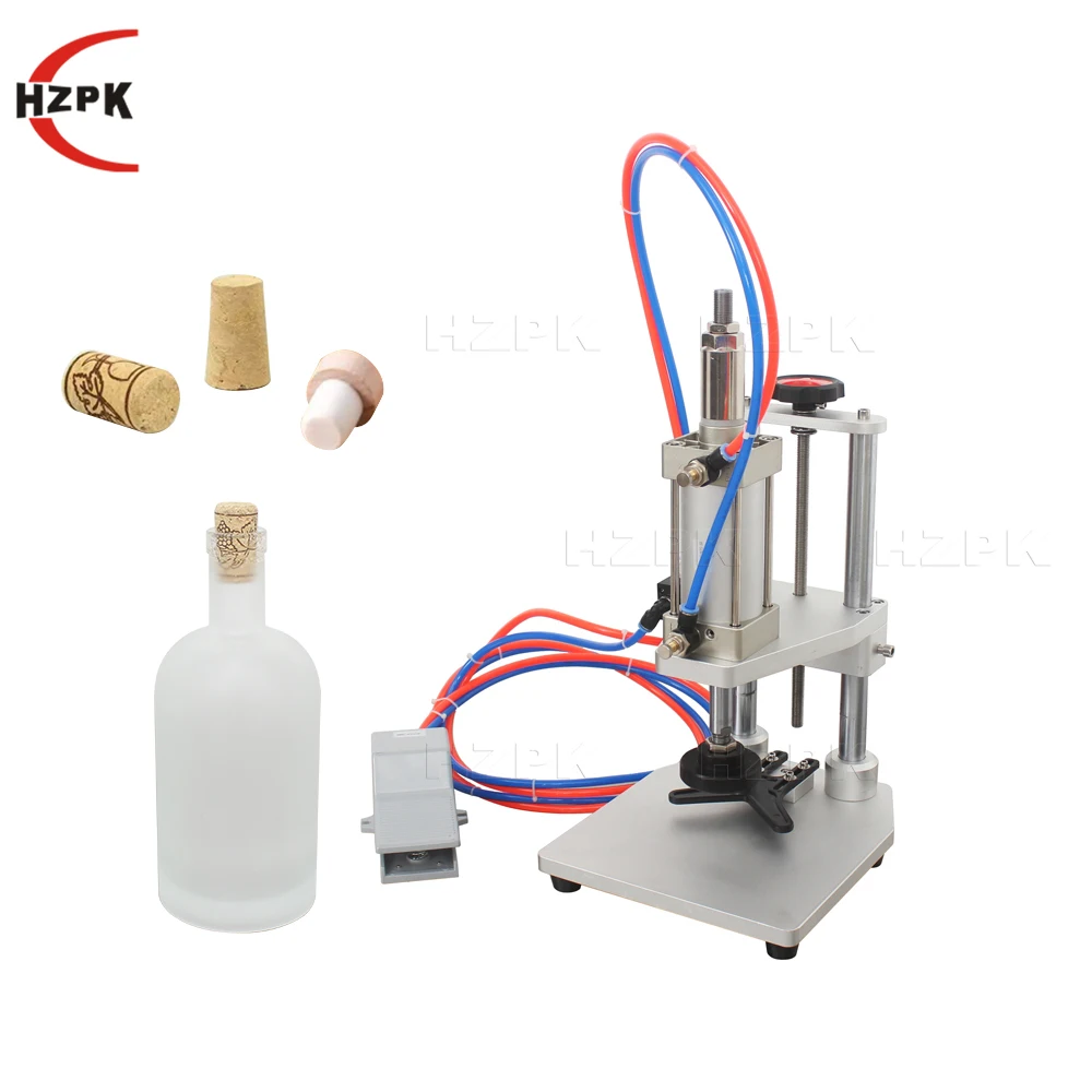 Pneumatic Small Bottle Sealing Semi Automatic Perfume Close Cap Press Packaging Closure Cork Pressing Capping Machine Price