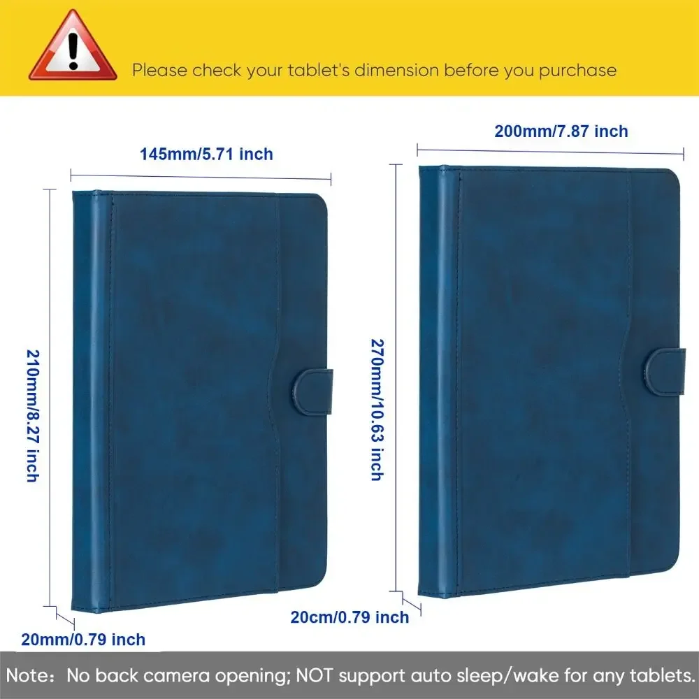 7/8/9/10 inch Universal Tablet Case Multi-Angle Viewing Anti Scratch Tablet Stand Cover PU Leather Shockproof for //
