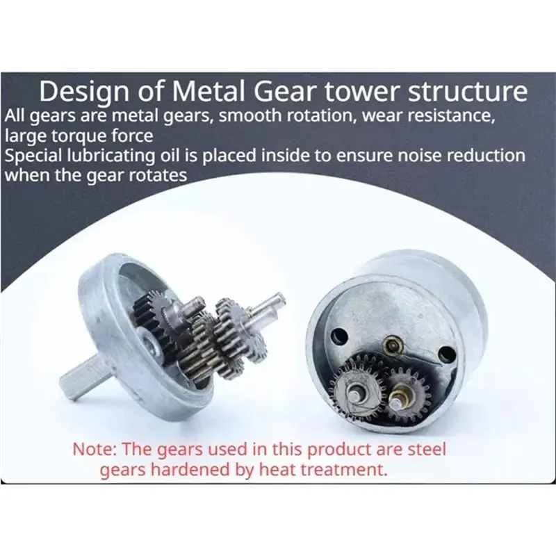 A25P GA25-370 Gear Reduction Motor DC 6V High Torque Electric Motor 360RPM For DIY Robot Smart Car