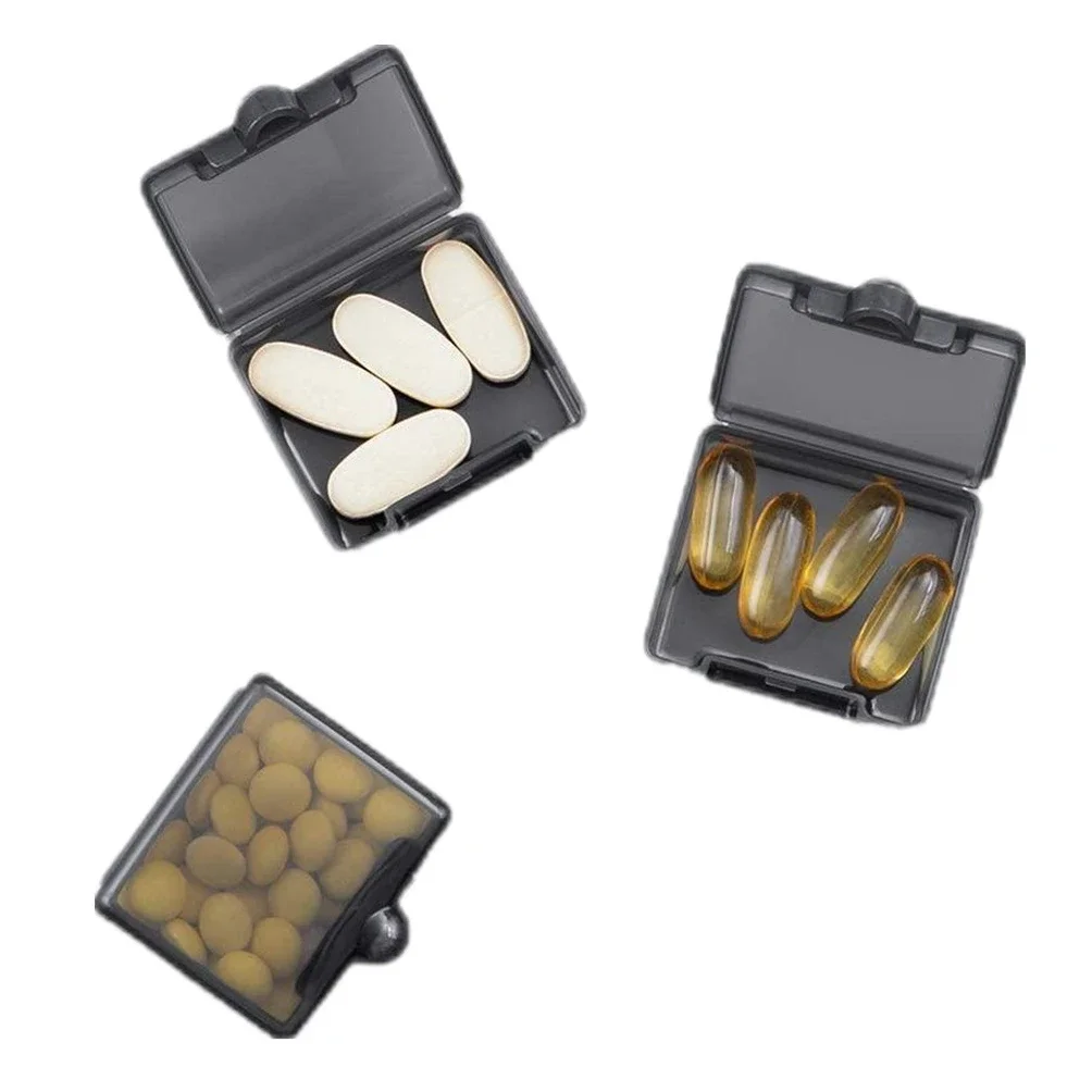 3 Pcs Portable Small Pill Box Daily Mini Pill Organizer Travel Pocket Carry With You Portable Medicine Storage Box