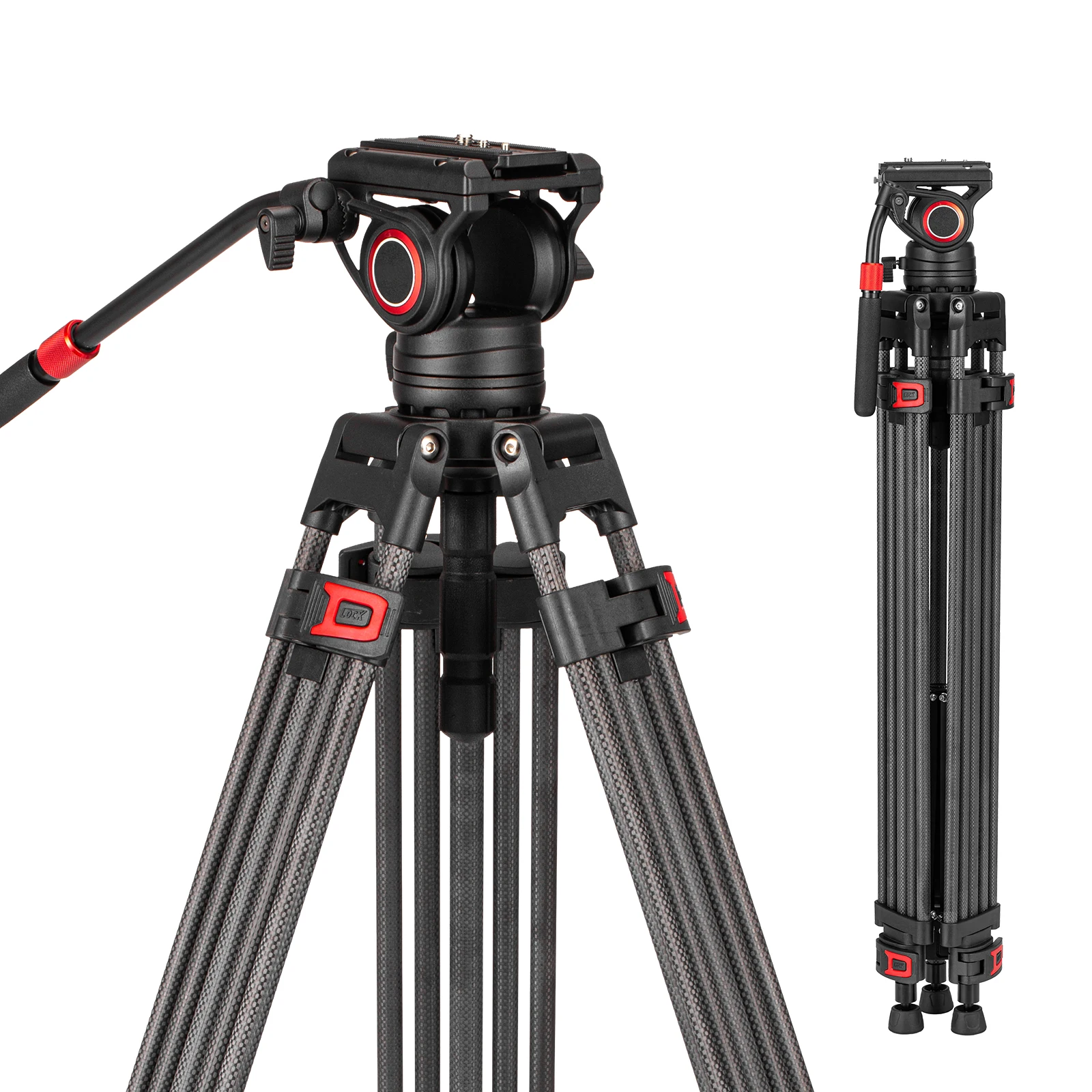 Cayer BF25L New Arrival Professional Carbon Fiber Camera Tripod Heavy Duty Tripod Video Stand