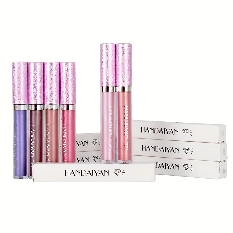 Pearly Lip Glaze  Smudge Proof Mermaid Lip Gloss Lustrous Glitter Liquid Lipstick ( 6 Colors )