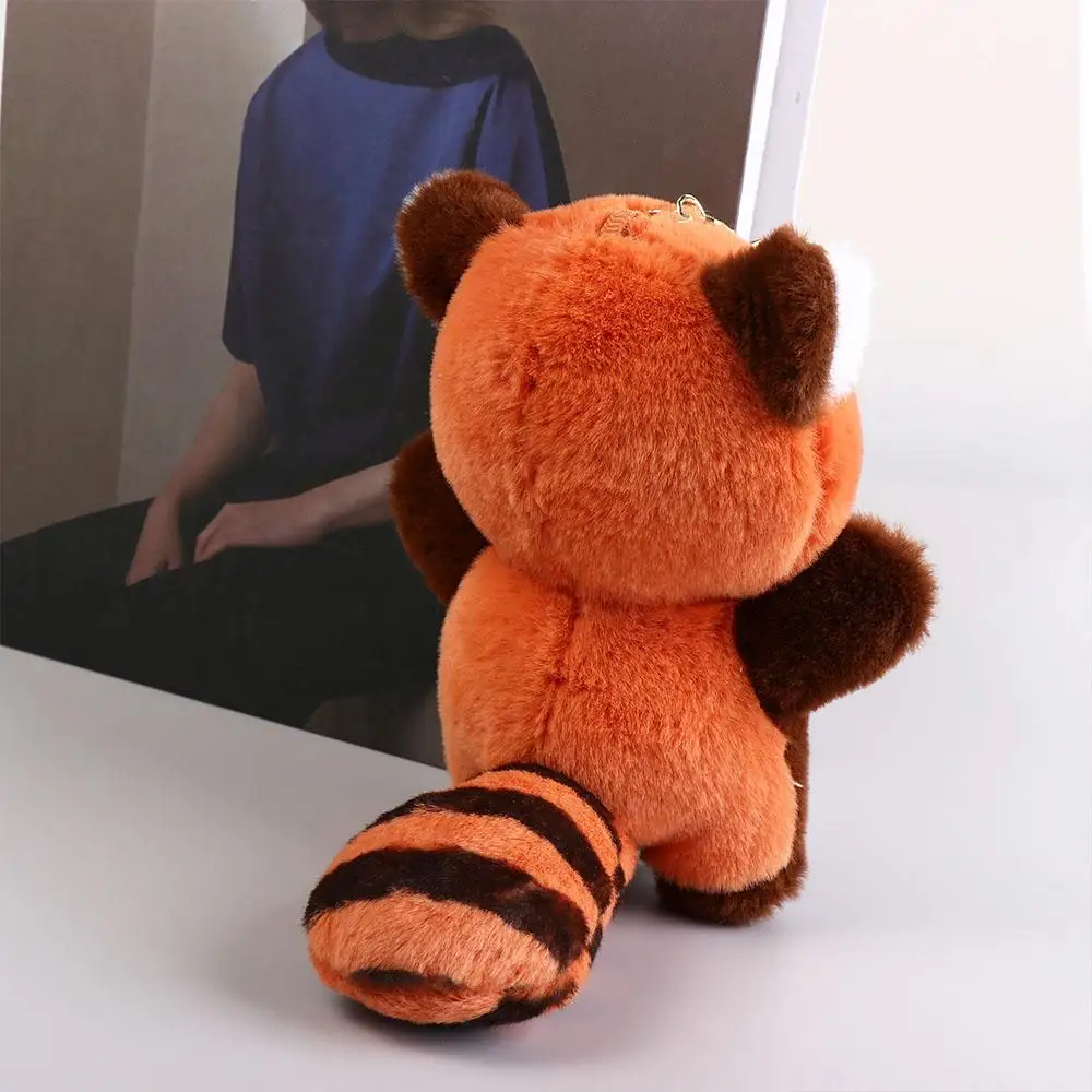 Cartoon Red Panda Plush Keyring Plush Stuffed Toys Kawaii Animal Plush Pendant Fashion Soft Red Panda Plushies Pendant Kids