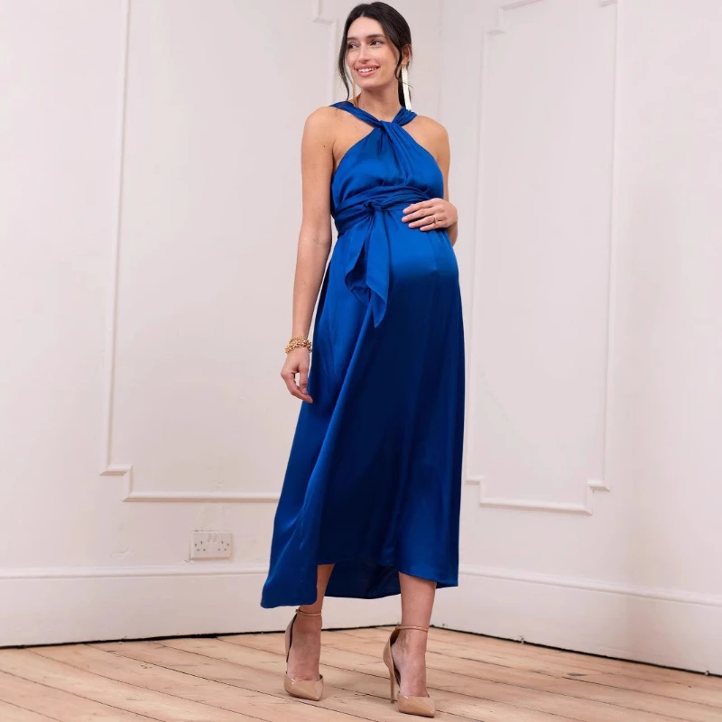 Pregnant Women's Dress With Double-sided Design In Europe and America Front and Back Wearing A-line Pregnant Women's Dress