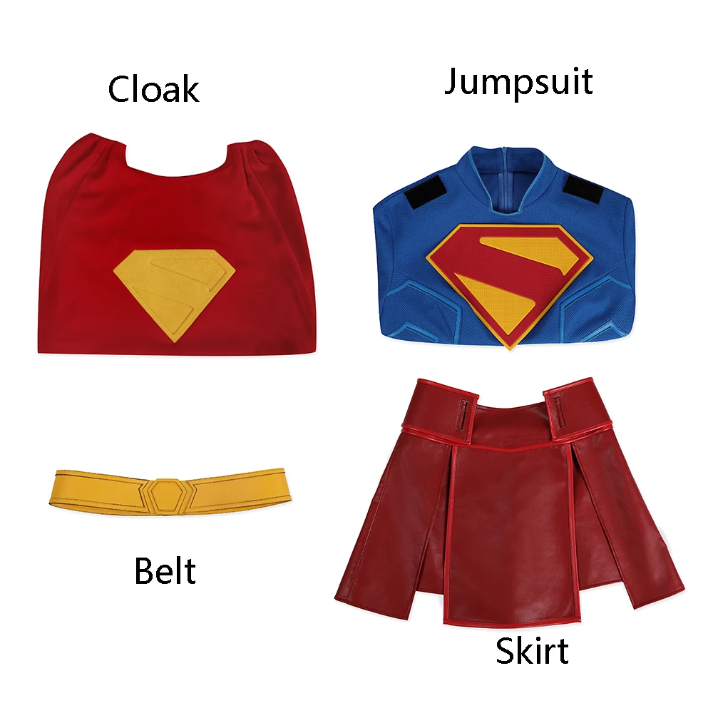 بدلة كارا زور إل التأثيرية باللون الأزرق تنورة حمراء عباءة ملابس كارا دانفرز للهالوين بدلة لعب الأدوار بدلة معركة #6