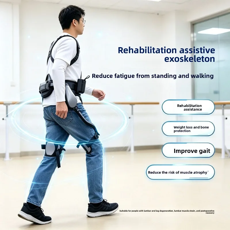In the elderly knee artifact walking booster machine intelligence