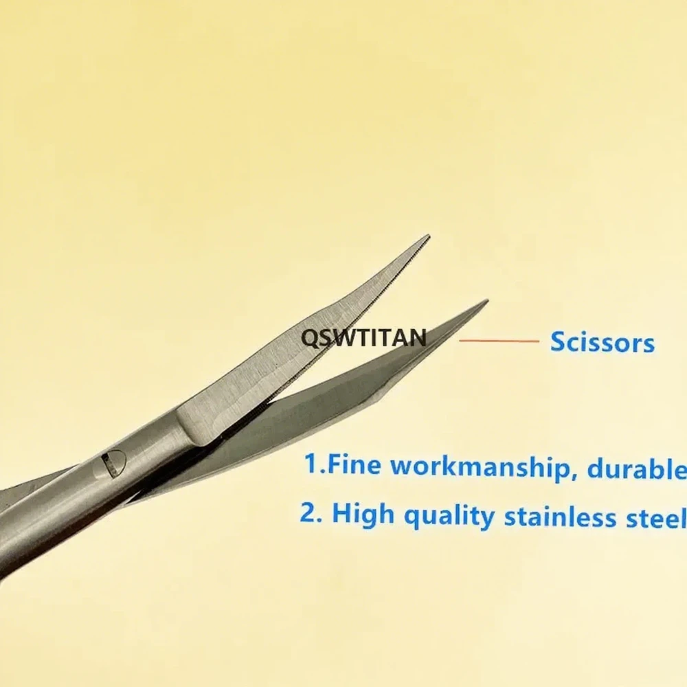 QSWTITAN acier inoxydable Wow bec ciseaux Septum Nasal poignée en or oiseau bec ciseaux chirurgie plastique ciseaux