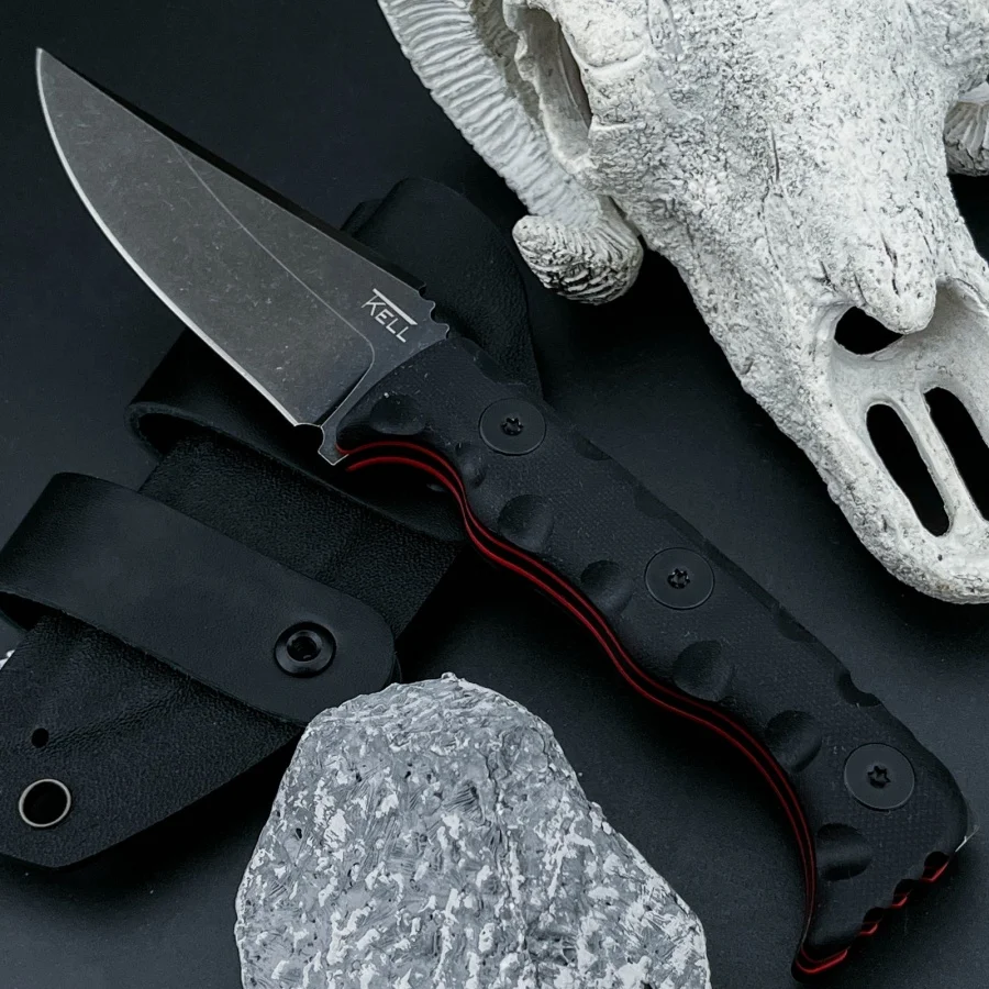 

Нож TKELL 003 для кемпинга и охоты с фиксированным клинком из стали 7Cr13Mov, рукоять G10, многофункциональный инструмент для активного отдыха с чехлом