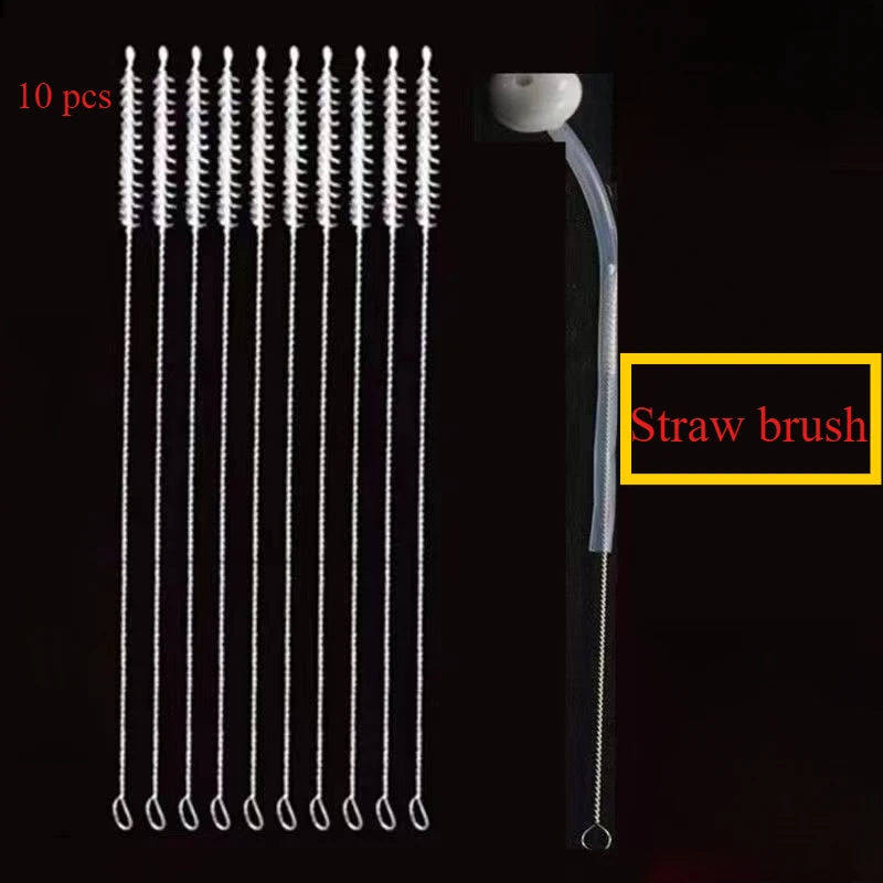 

Slender bottle pacifier brush Spiral plastic soft bristle cleaning brush