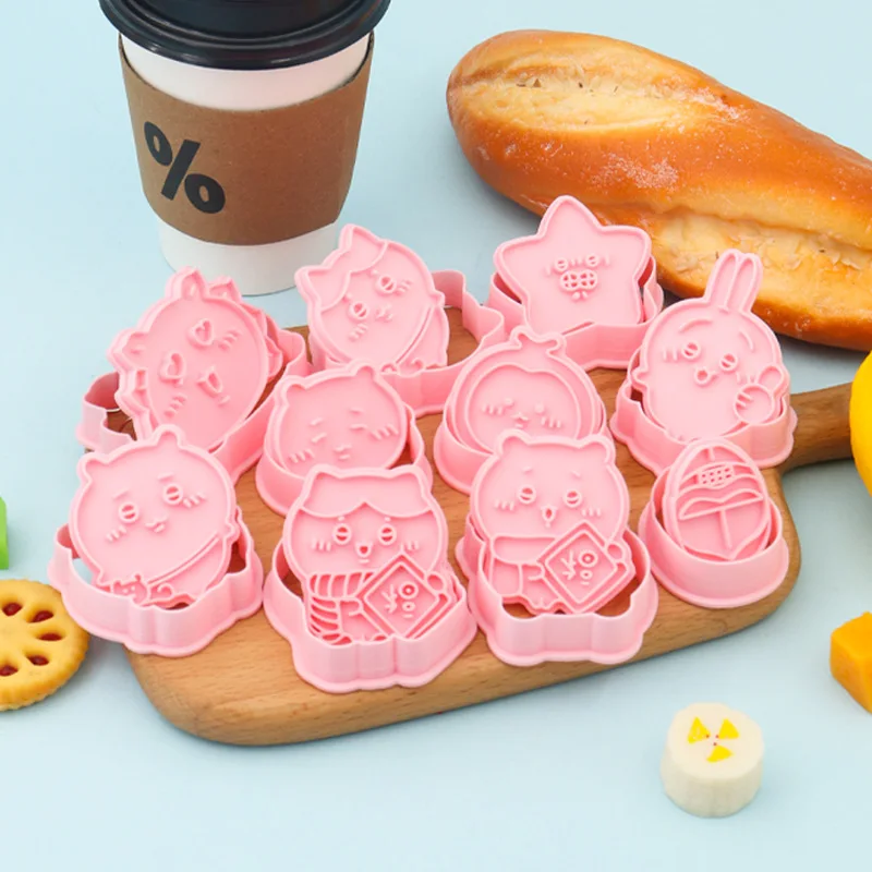 New 3D Cartoon Simulation Biscuit Mold Little Eight Usagi Chii Kawa Cookie Press Cutting Mold Baking Tool Y2k Fashion Toys Anime