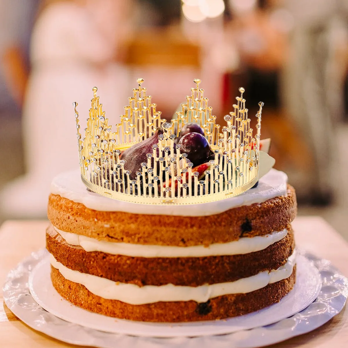 

Crown Decoration Girls Birthday Cake Toppers Crystal Princess Wedding Child The
