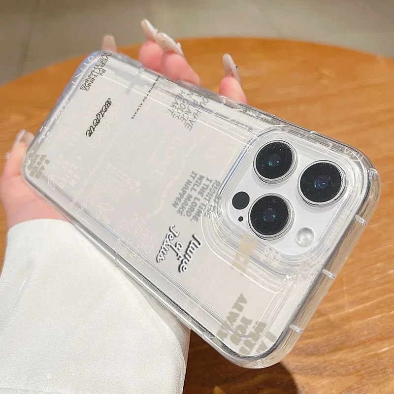 يسوع الله يباركك طباعة حافظة هاتف شفافة آيفون 17 برو ماكس 16 15 14 13 12 11 XS X XR 7 8 Plus 16E 17 غطاء الهواء الناعم