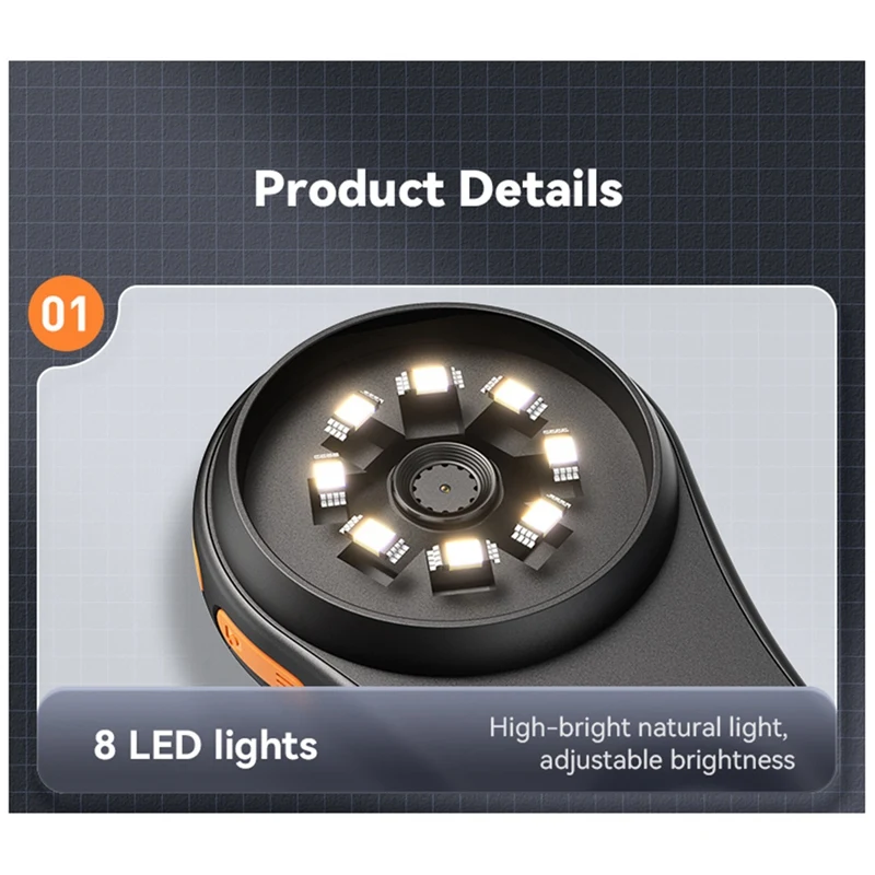 أفضل مجهر رقمي 1080P 500X مجهر عملة فيديو مع عدسة مكبرة مع 8 مصابيح LED لإصلاح الإلكترونيات